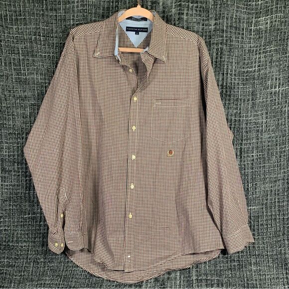 Tommy Hilfiger Other - TOMMY HILFIGER Vintage Plaid Men's Long Sleeve Button Down Shirt L #817